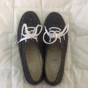 Women’s Black Vans - only worn a few times!